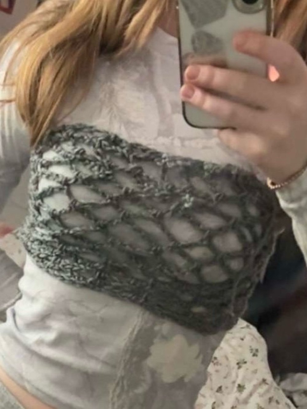 Handmade bikini coverup top!